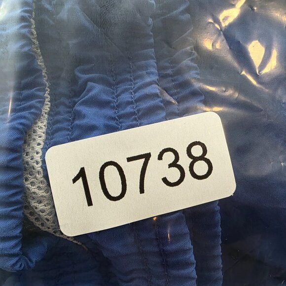 Mens Nike Team Blue Athletic Track Pants Windbreaker Zip Sides Drawstring Size M - Picture 10 of 10